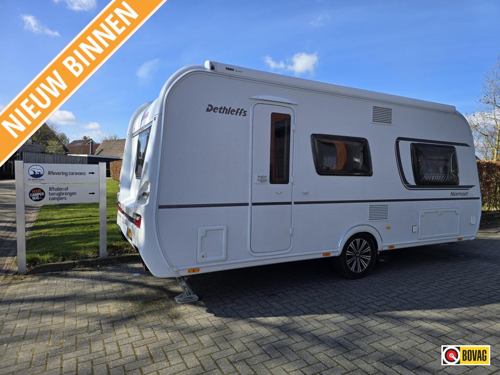 Dethleffs Nomad 490 EST met AC, mover en badkamer, Caravans en Kamperen, Bedrijf, Treinzit, Tot en met 3, Dethleffs