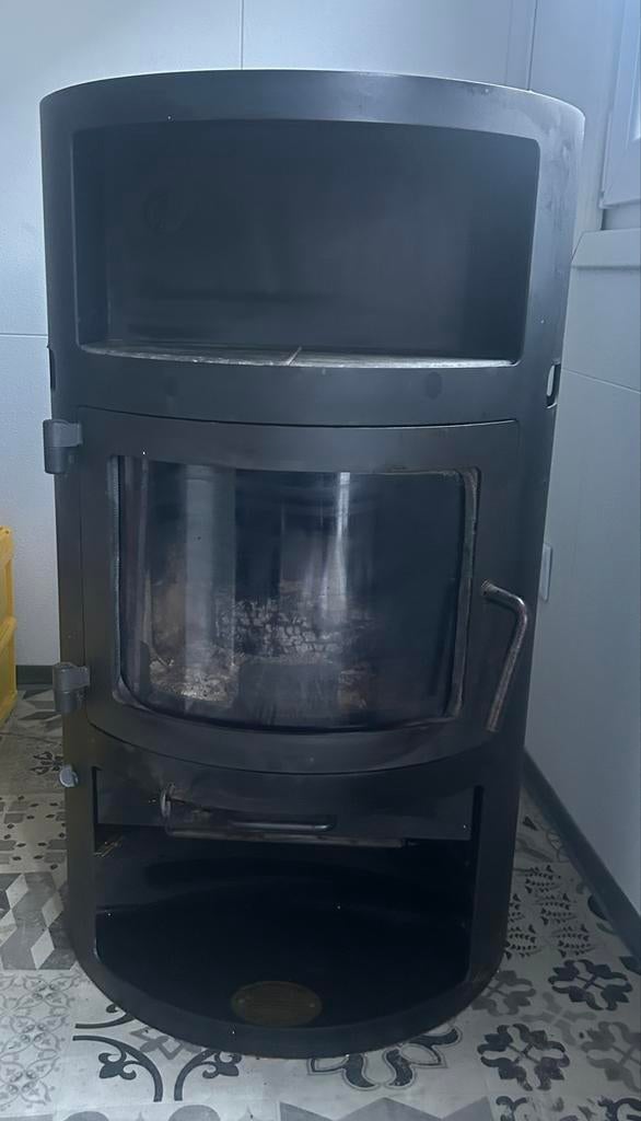 Allesbrander kachel, Huis en Inrichting, Kachels, Ophalen, Gebruikt, Vrijstaand, Hout