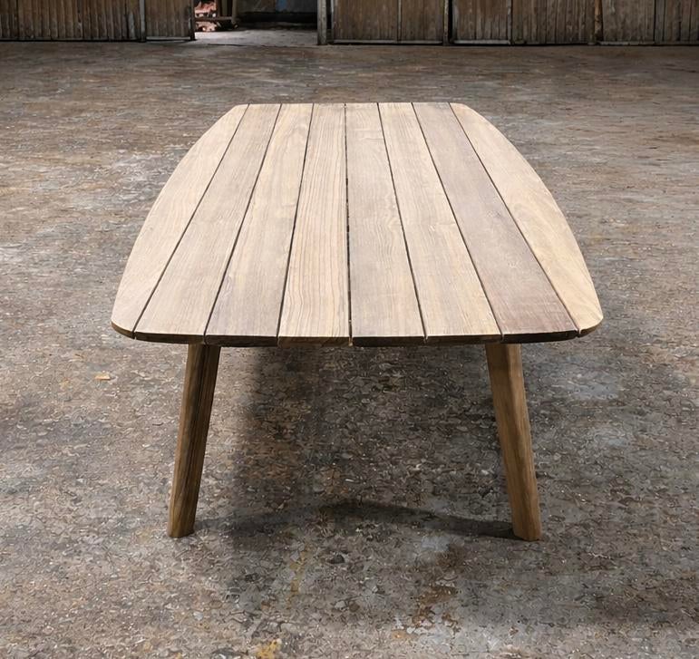 Teakhouten Deens ovale teak in&outdoor Deens ovaal tuintafel, 100 tot 150 cm, Teakhout, Ophalen of Verzenden, Vijf personen of meer