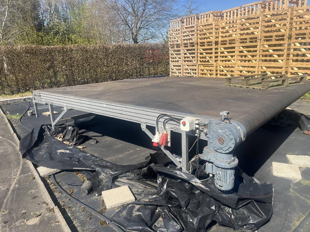 Transportband / verzamelband 300cm x 390cm potten elektrisch, Tuin en Terras, Bielzen en Borders, Ophalen, Gebruikt, Biels, Minder dan 100 cm