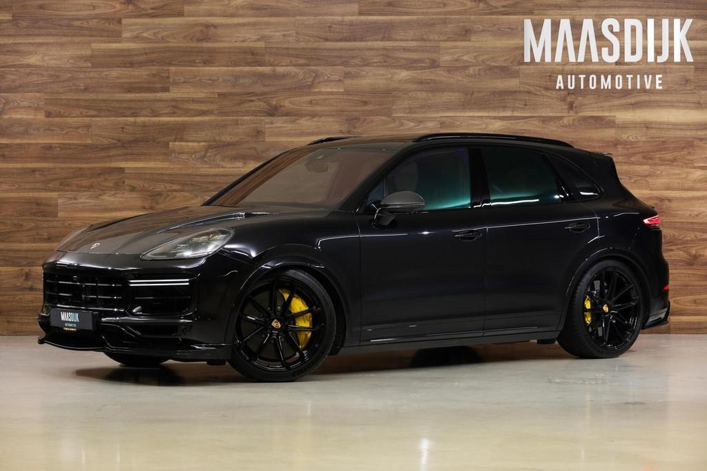Porsche Cayenne 4.0 Turbo|Pano|Techart|18-Wegs|Chrono|Bose|A, Automaat, Cayenne, Gebruikt, Zwart