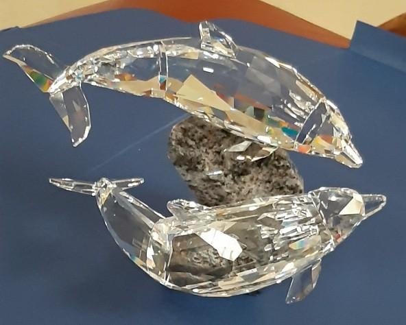 Swarovski dolfijnen soulmates, Ophalen of Verzenden, Zo goed als nieuw, Figuurtje