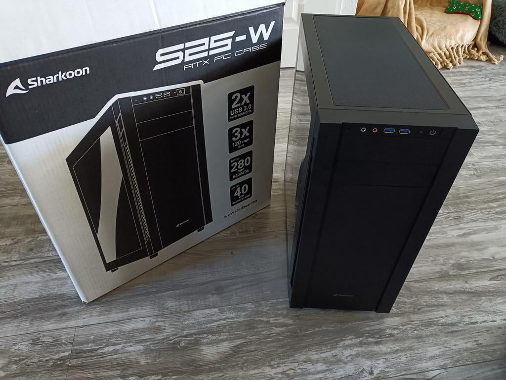 Sharkoon ATX pc case S25-W voor cd-rom, Ophalen of Verzenden, Zo goed als nieuw