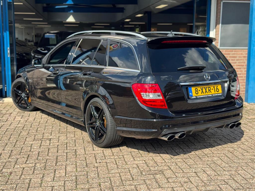 Mercedes-Benz C-klasse Estate AMG 63 2009 ZWART Youngtimer!, Automaat, Achterwielaandrijving, Zwart, Leder