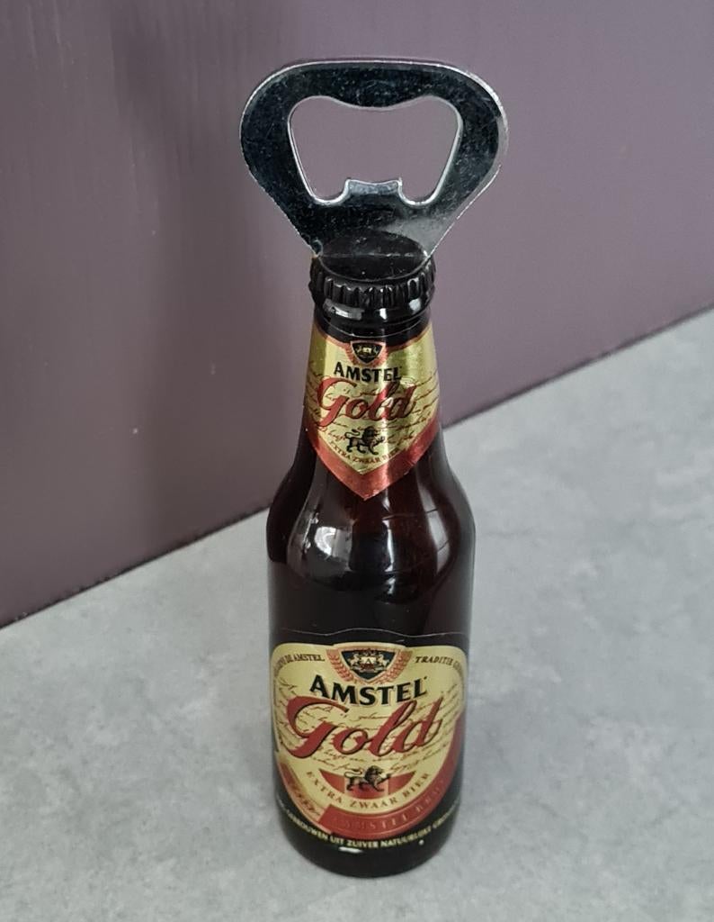 Amstel Gold flesopener, Verzamelen, Biermerken, Ophalen of Verzenden, Zo goed als nieuw, Flesopener, Amstel