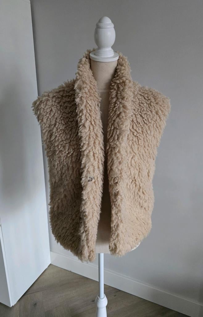 Prachtig Loavies Vest Beige In Maat XS/S Gilet, Beige, Ophalen of Verzenden, Jasje, Maat 36 (S)