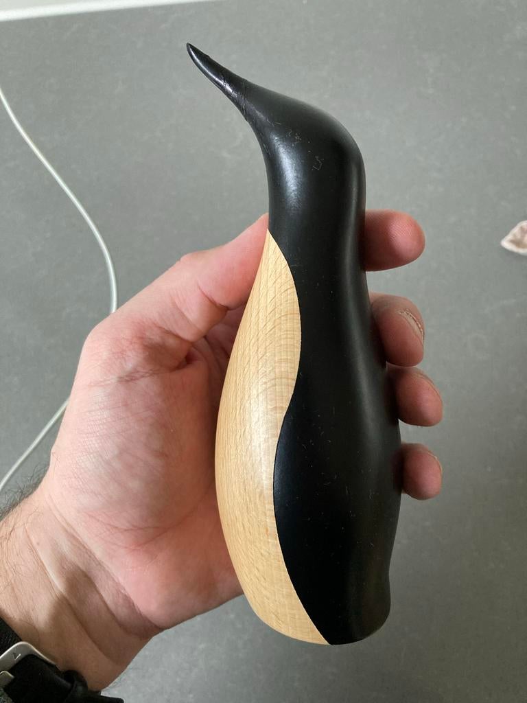 Architectmade Pinguïn Houten Figuur - Klassiek Deens Design, Ophalen of Verzenden