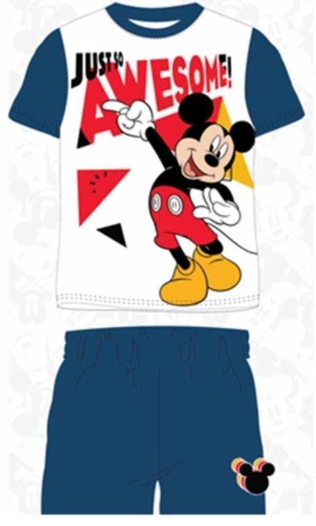 Mickey Mouse Shortama WB - Maat 116 - 128 - Disney - Katoen, Kinderen en Baby's, Disney, Nacht- of Onderkleding, Nieuw, Ophalen of Verzenden
