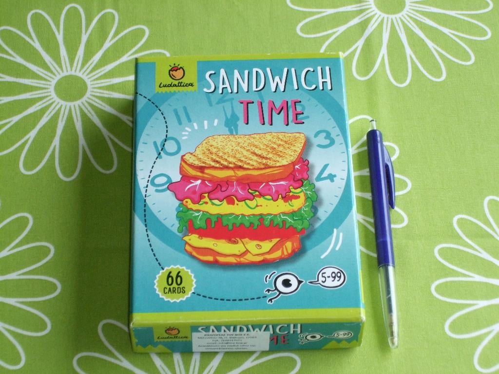 Sandwich Time  - een kaartspel met Engelstalige spelregels, Vijf spelers of meer, Ophalen of Verzenden, Zo goed als nieuw