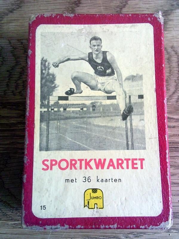 VINTAGE Nederlands sportkwartet olympische spelen Amsterdam, Ophalen of Verzenden, Gebruikt, Kwartet(ten)