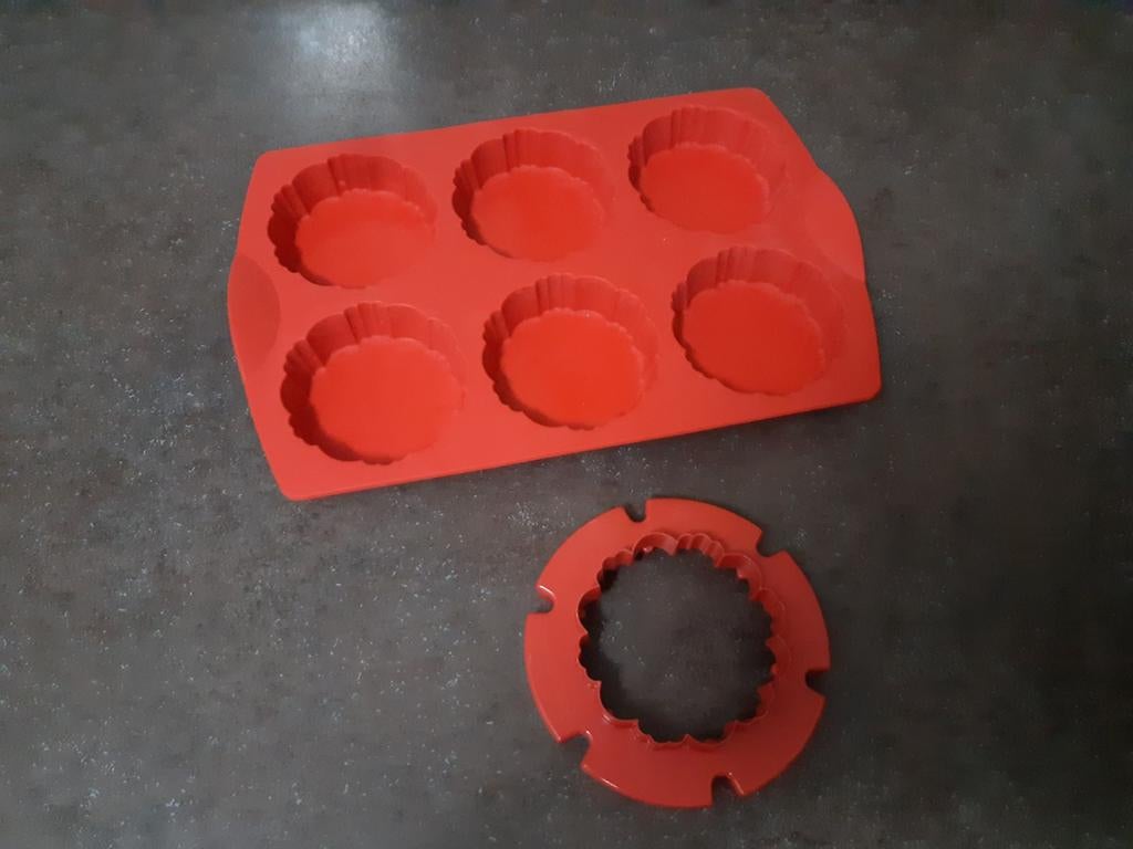 Tupperware mfv multiflex bakvorm tartelette/quiche vorm, Ophalen of Verzenden, Zo goed als nieuw, Overige typen