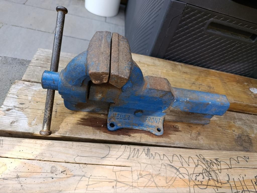 Heur front bankschroef 125mm, Ophalen, Gebruikt, Bankschroef