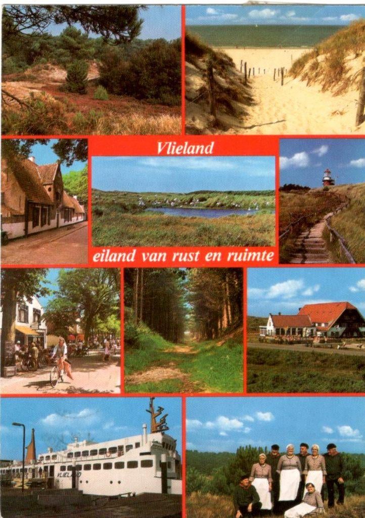 Vlieland, Verzenden, 1980 tot heden, Gelopen, Waddeneilanden