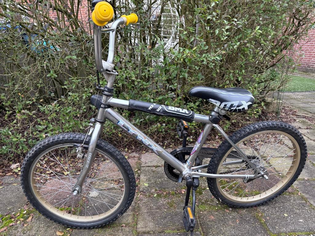 BMX zilvergrijs in mooie opgeknapte staat, Fietsen en Brommers, Fietsen | Crossfietsen en BMX, Ophalen, Gebruikt, Staal, 16 tot 20 inch