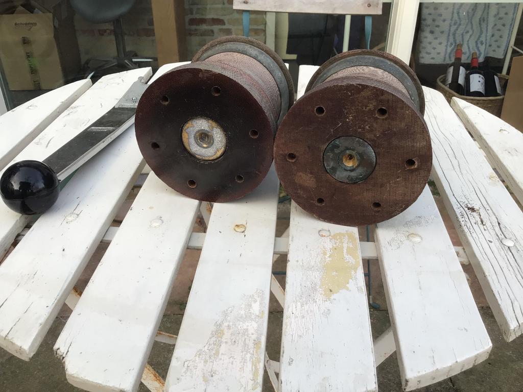 2 Schootlieren met handle, links- en rechtsdraaiend, 6 meter of meer, Gebruikt, 15 tot 30 m², Ophalen of Verzenden