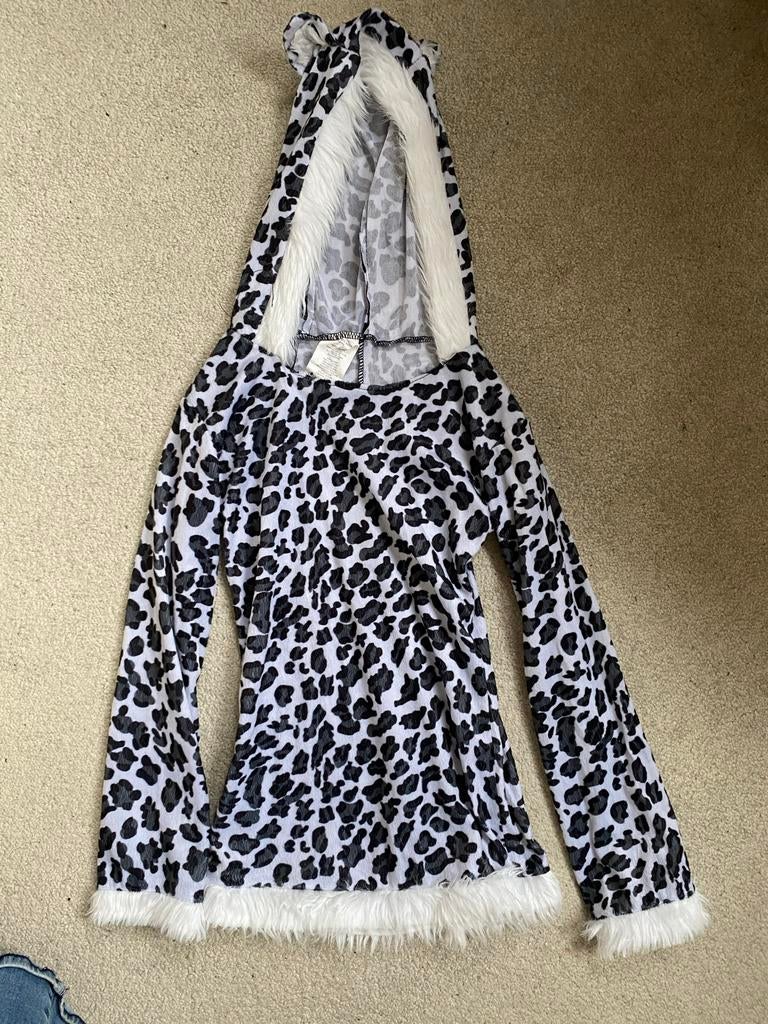 Leuk dierenkostuum maat 158 carnaval jurkje panter print, Kinderen en Baby's, Carnavalskleding en Verkleedspullen, Ophalen of Verzenden