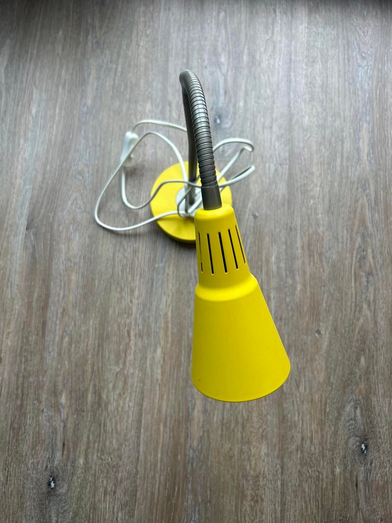Gele Bureaulamp - Flexibel en Stijlvol, Ophalen of Verzenden, Gebruikt, Metaal