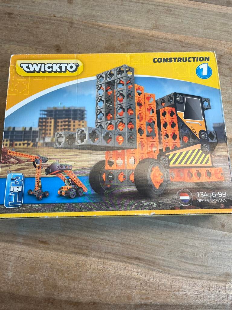 Twickto Construction 3-in-1 Bouwset, Overige merken, Auto, Groter dan 1:32, Nieuw