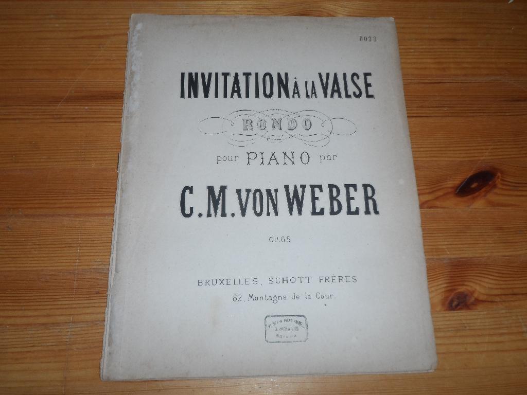 C. M. von Weber, Zang, Gebruikt, Klassiek, Ophalen of Verzenden