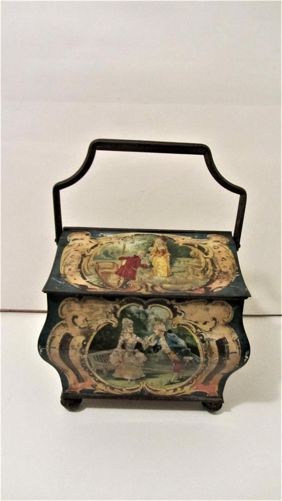 Antiek Huntley & Palmers blik, Verzamelen, Blikken, Ophalen of Verzenden, Gebruikt, Koek(jes), Overige merken