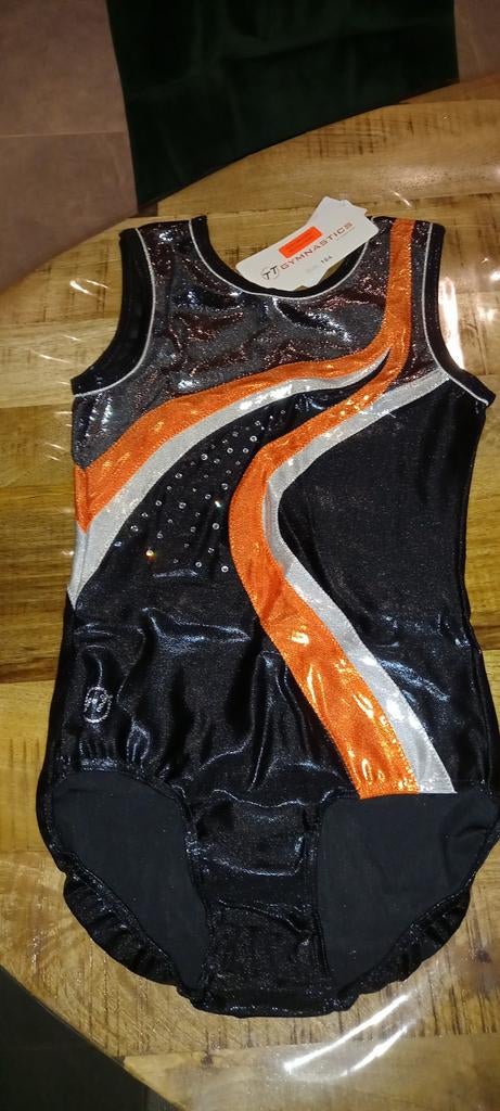 Mooi turnpakje maat 164, Zwart, Ophalen of Verzenden, Zo goed als nieuw, Turnpak(je)