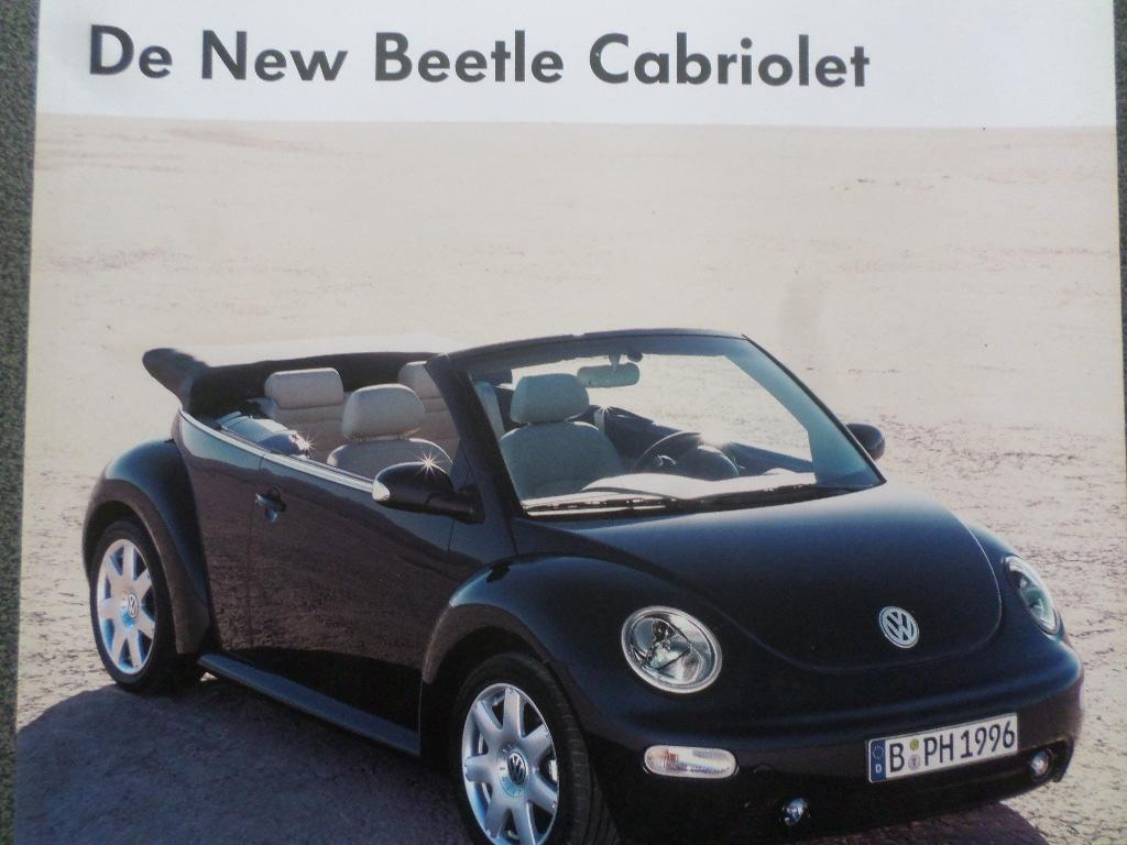 Volkswageen VW Beetle Cabrio Brochure, Boeken, Ophalen of Verzenden, Zo goed als nieuw, Volkswagen