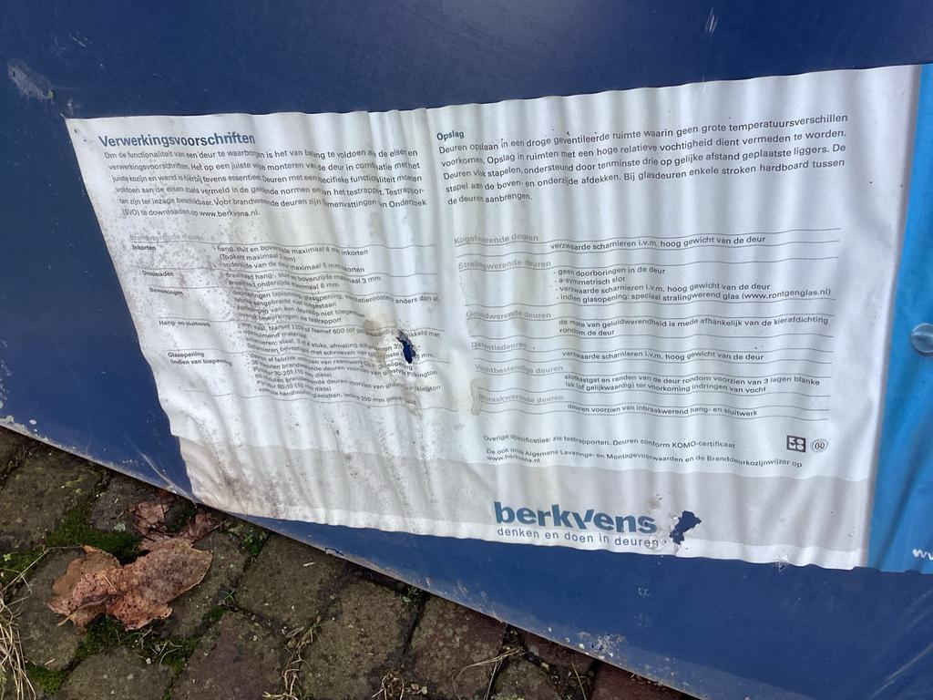 3 Brandwerende Berkvens Binnendeuren - Nieuw!, Ophalen, 80 tot 100 cm, Binnendeur, Nieuw