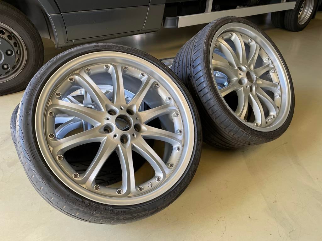 22 inch Hartge set BMW F01 7-serie 5 GT, Ophalen, Gebruikt, 265 mm, Banden en Velgen