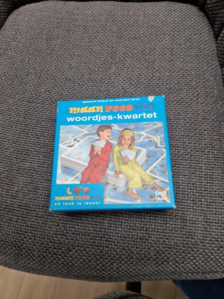 Maan Roos Vis Woordjes-Kwartet, Een of twee spelers, Ophalen of Verzenden, Gebruikt, Zwijsen