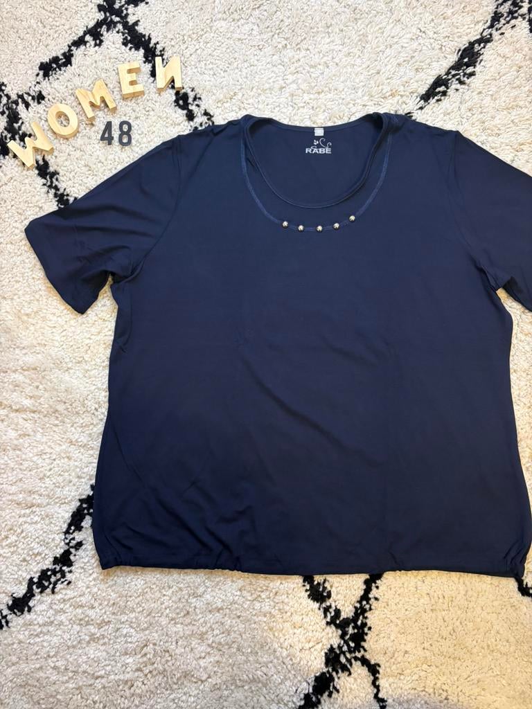 Dames rabe donkerblauw shirt maat 48, Blauw, Maat 46/48 (XL) of groter, Ophalen of Verzenden, Zo goed als nieuw