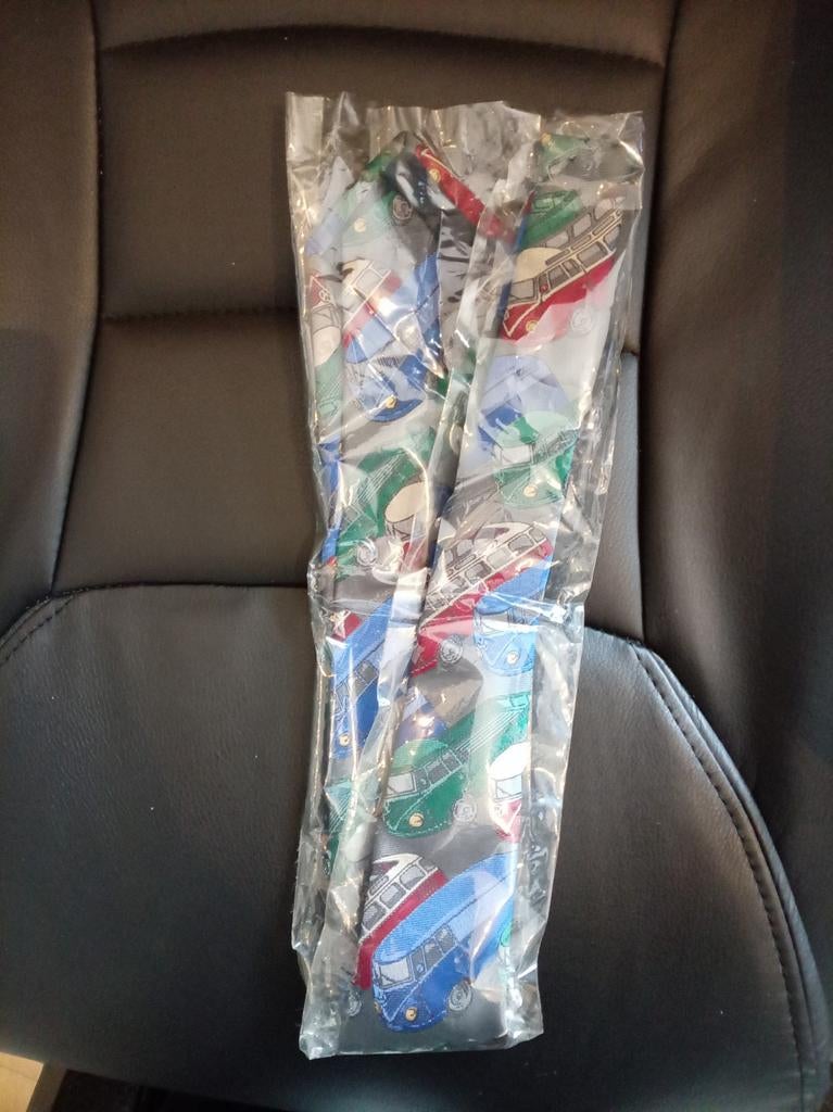 Stropdas Volkswagen busjes, Ophalen of Verzenden, Nieuw, Blauw