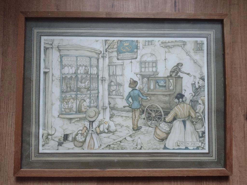 Anton Pieck prenten set van 3, Ophalen, Gebruikt, 1980 tot heden, Prent