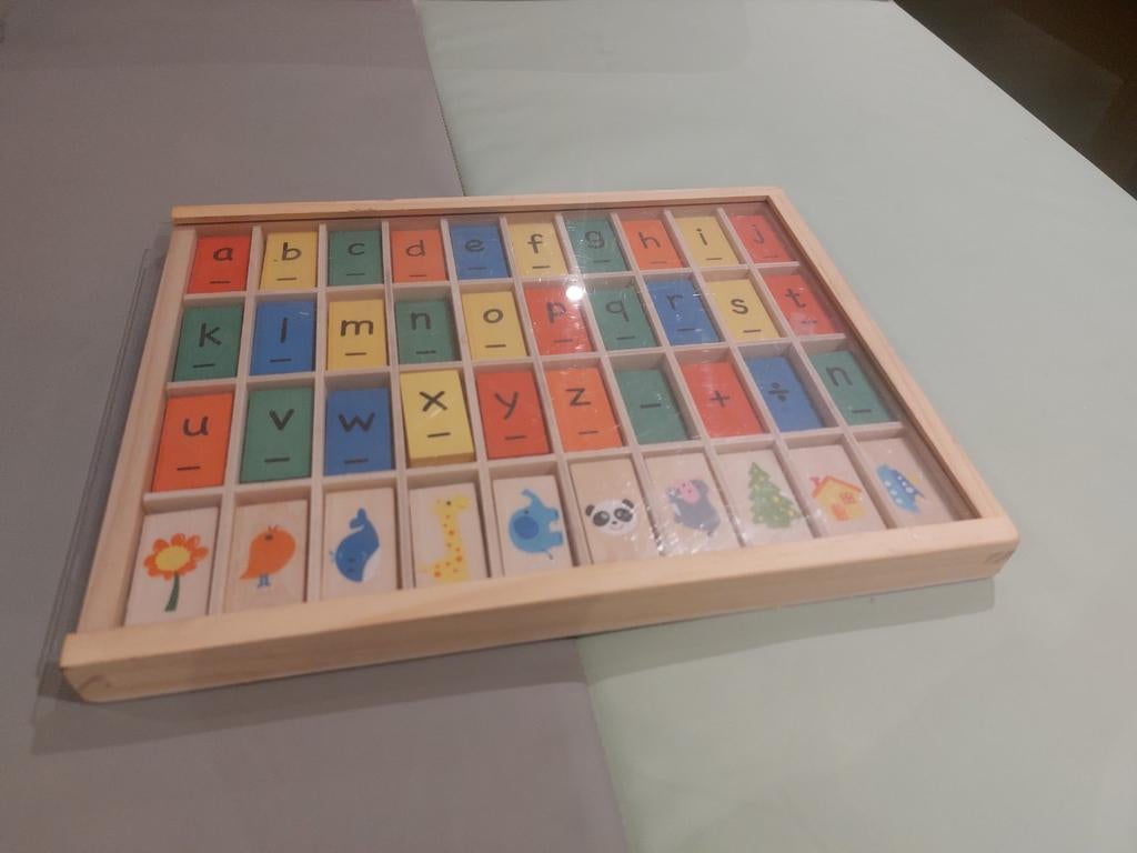 Houten Alfabet Puzzel, Kinderen en Baby's, Speelgoed | Houten speelgoed, Ophalen, Zo goed als nieuw, Overige typen