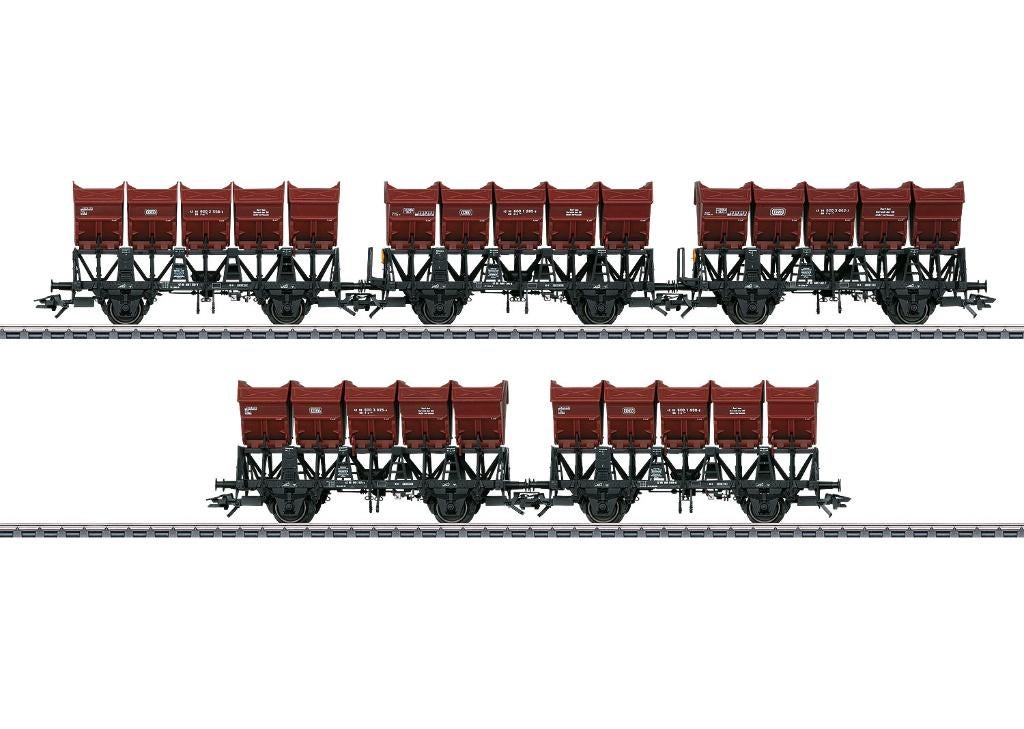 Marklin H0 OVP 46353 Set van 5 kantelbakwagens Ommi 51, Wisselstroom, Ophalen of Verzenden, Märklin, Nieuw