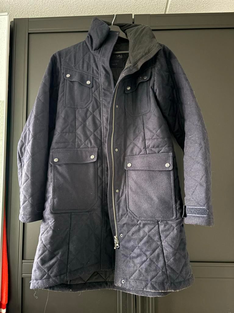 Bergans wollen winterjas, Kleding | Dames, Jassen | Winter, Nieuw, Maat 38/40 (M), Blauw, Ophalen