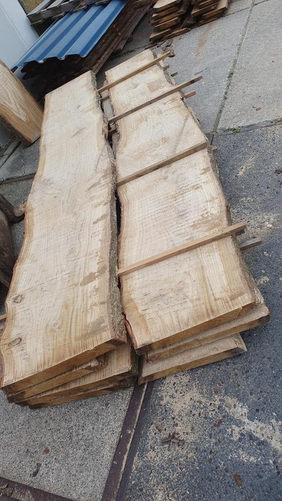 Boomplank wandplank boomschorsdeel eiken douglas boomtafel, Ophalen of Verzenden, Nieuw, 250 cm of meer, Planken