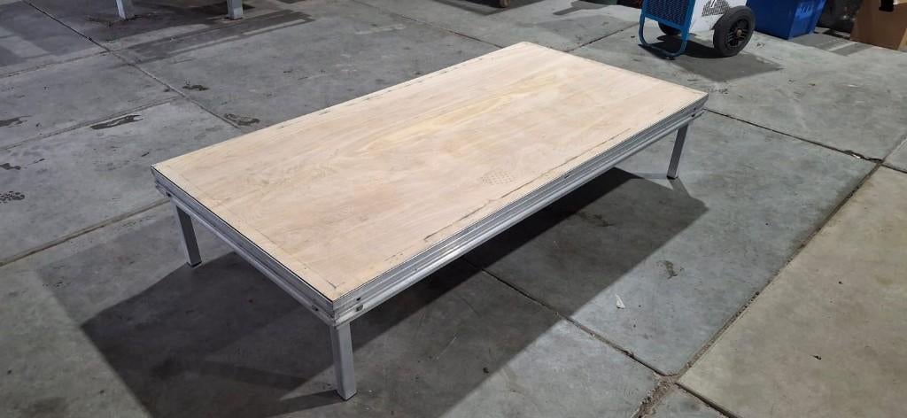 Podiumelementen 200 x 100 cm (blank) - ZIE OMSCHRIJVING, Ophalen, Gebruikt