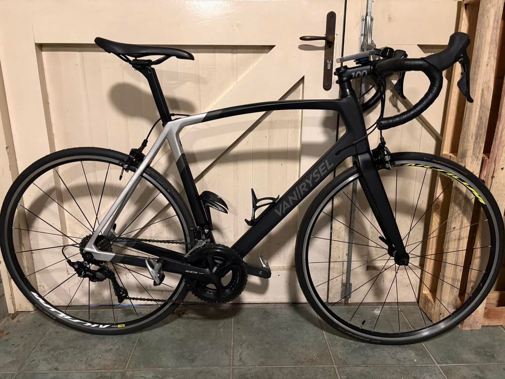 Van Rysel VR 900 CF noir maat L, Fietsen en Brommers, Fietsen | Racefietsen, Carbon, Zo goed als nieuw, Meer dan 20 versnellingen