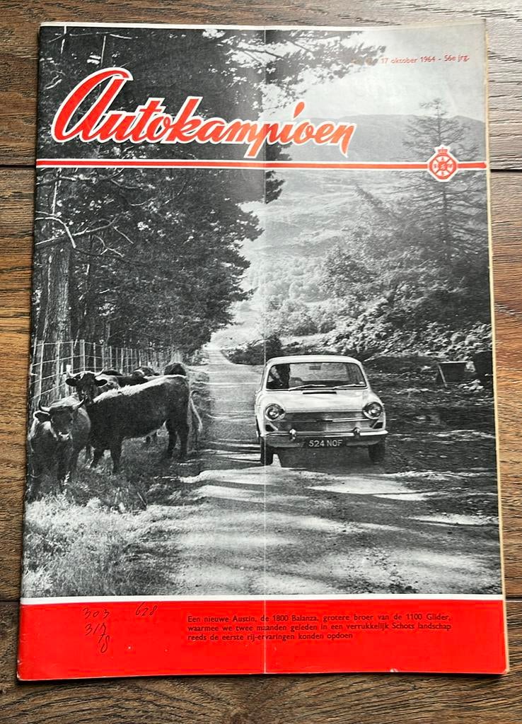Auto Kampioen 1964: DKW F102 (test), Austin 1800 Balanza, Ophalen of Verzenden, Gelezen, Algemeen