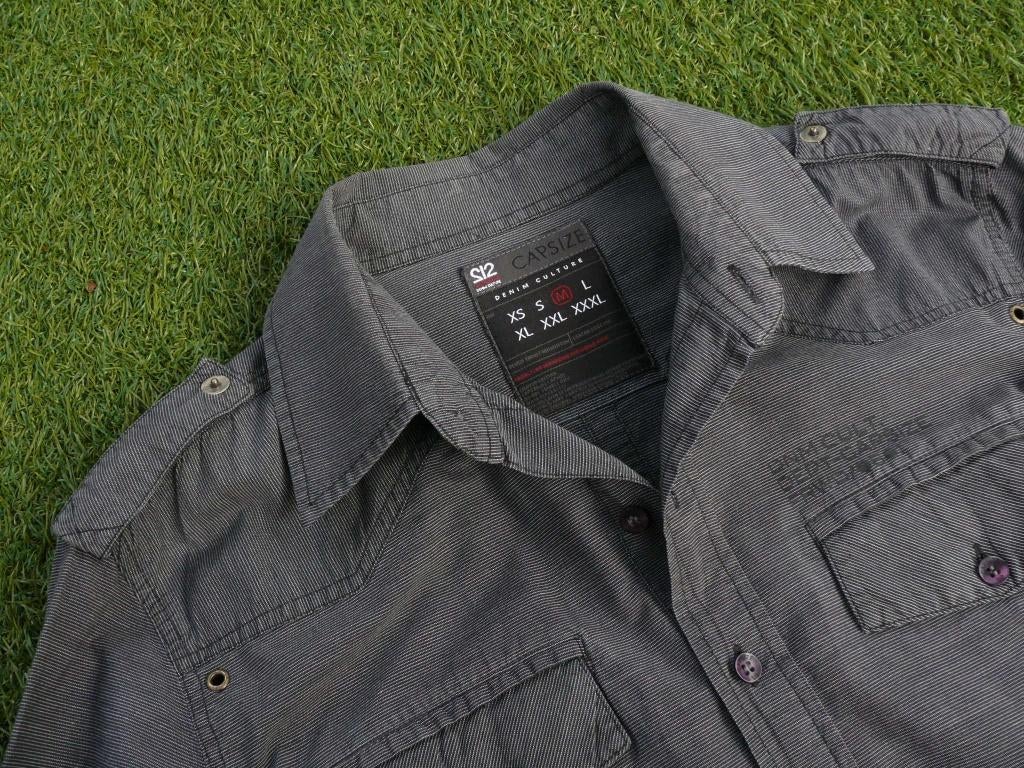 Capsize blouse overhemd maat M als nieuw, Grijs, Halswijdte 39/40 (M), Ophalen of Verzenden, Capsize