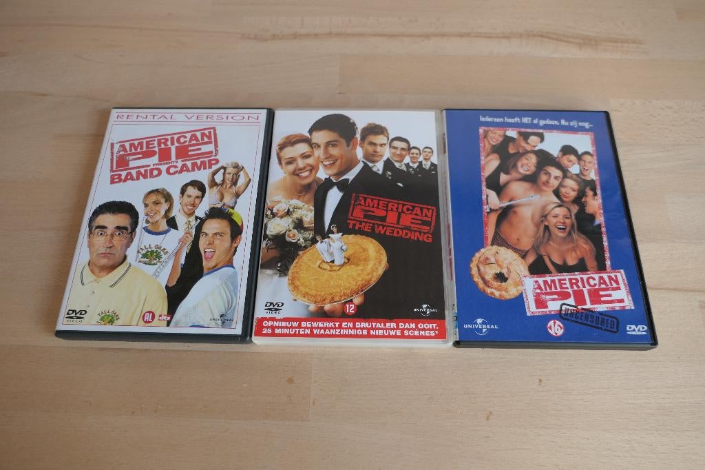 dvd s  american pie   3 x, Alle leeftijden, Ophalen of Verzenden, Zo goed als nieuw