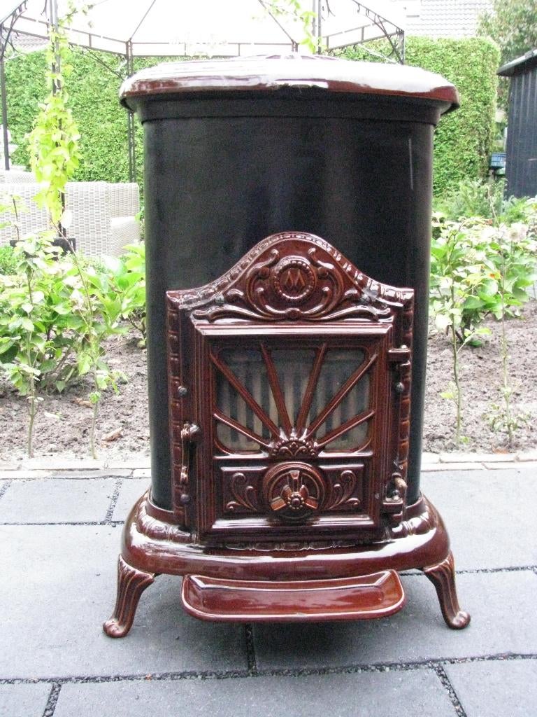 Mooie Franco Belge Houtkachel of kolen verwarmd 9,3KW 349m3!, Ophalen, Gebruikt, Vrijstaande haard, Overige soorten