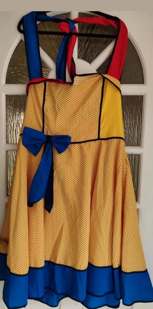 Leuke polkadot jurk, sixties, carnaval. Maat 48/50., Ophalen of Verzenden, Zo goed als nieuw, Maat 46/48 (XL) of groter, Carnaval