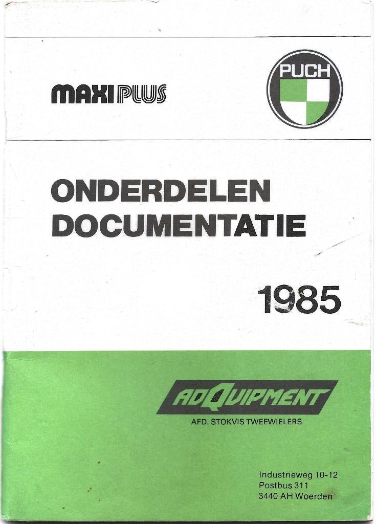 Puch Maxi Plus onderdelenboek 1985 (5723z), Verzenden, Zo goed als nieuw