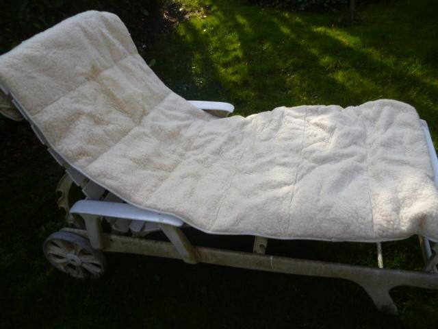 wollen zomer onderdeken 200 x 75 cm  1pers zgan Texel-lent, Eenpersoons, Wit, Ophalen of Verzenden, Deken of Dekbed