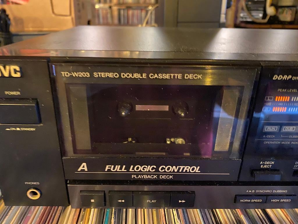 Cassettedeck JVC TD-W203, Dubbel, -, JVC, -