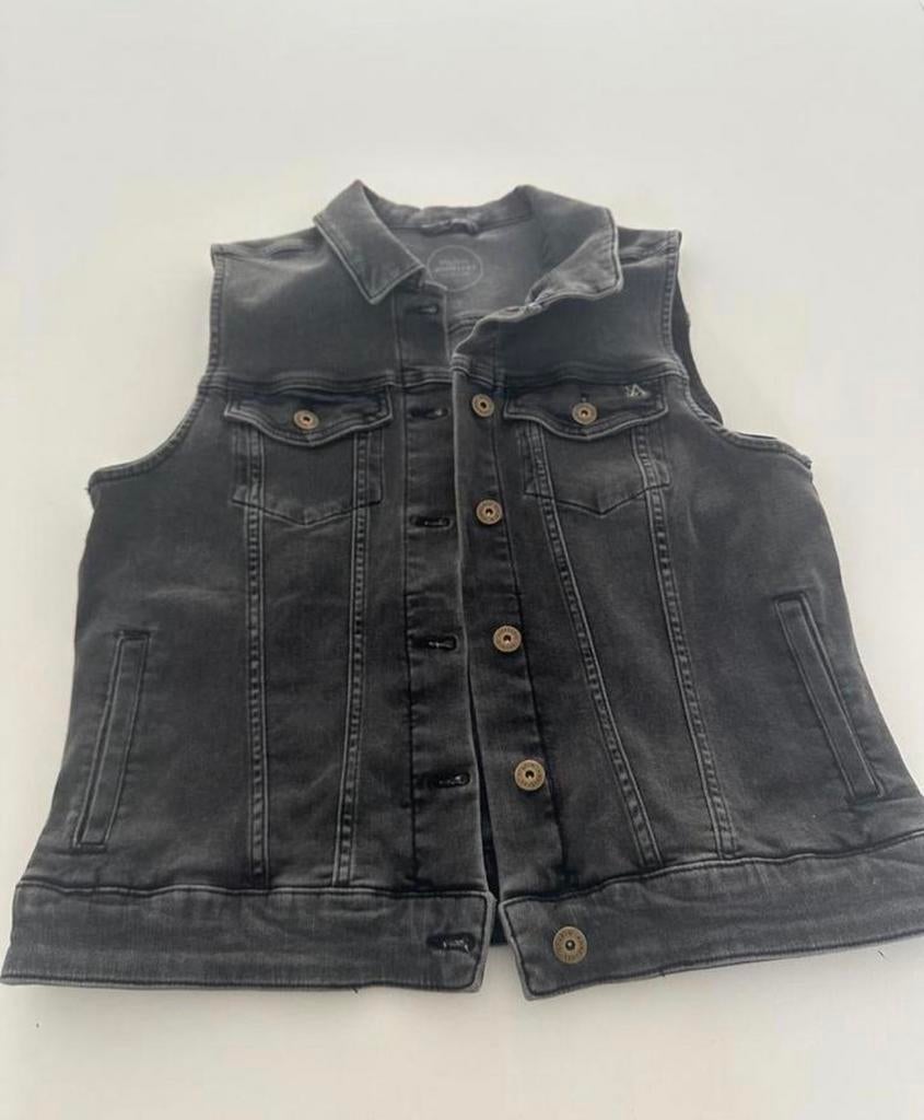 Studio Anneloes Denim Gilet - Maat S - Zwart, Ophalen of Verzenden, Zo goed als nieuw, Maat 36 (S), Zwart