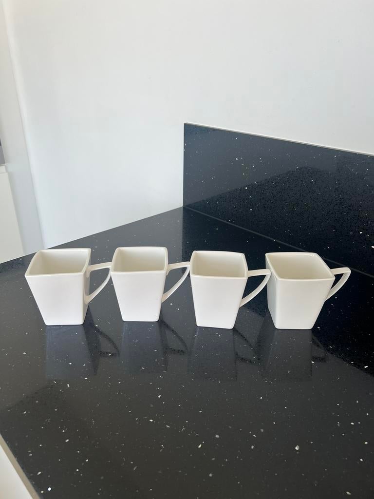 Xenos 4  mokken, nieuw Vierkant Wit, Nieuw, Ophalen of Verzenden, Overige stijlen, Kop(pen) en/of Schotel(s)