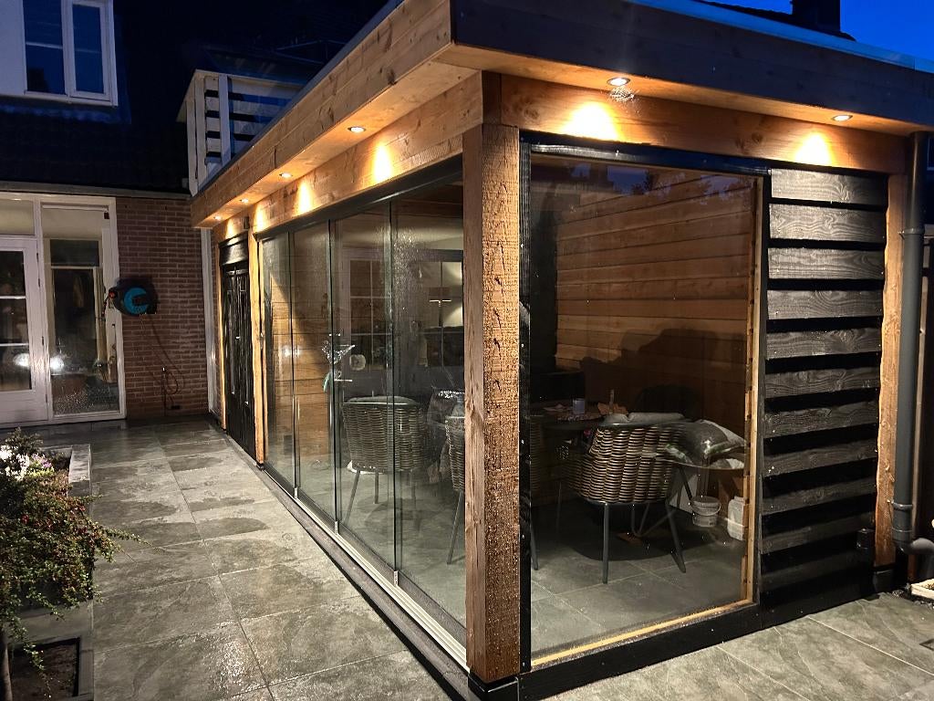 Overkapping Blokhut 500x300 cm inclusief montage !!, Ophalen of Verzenden, Nieuw, 250 cm of meer, Palen