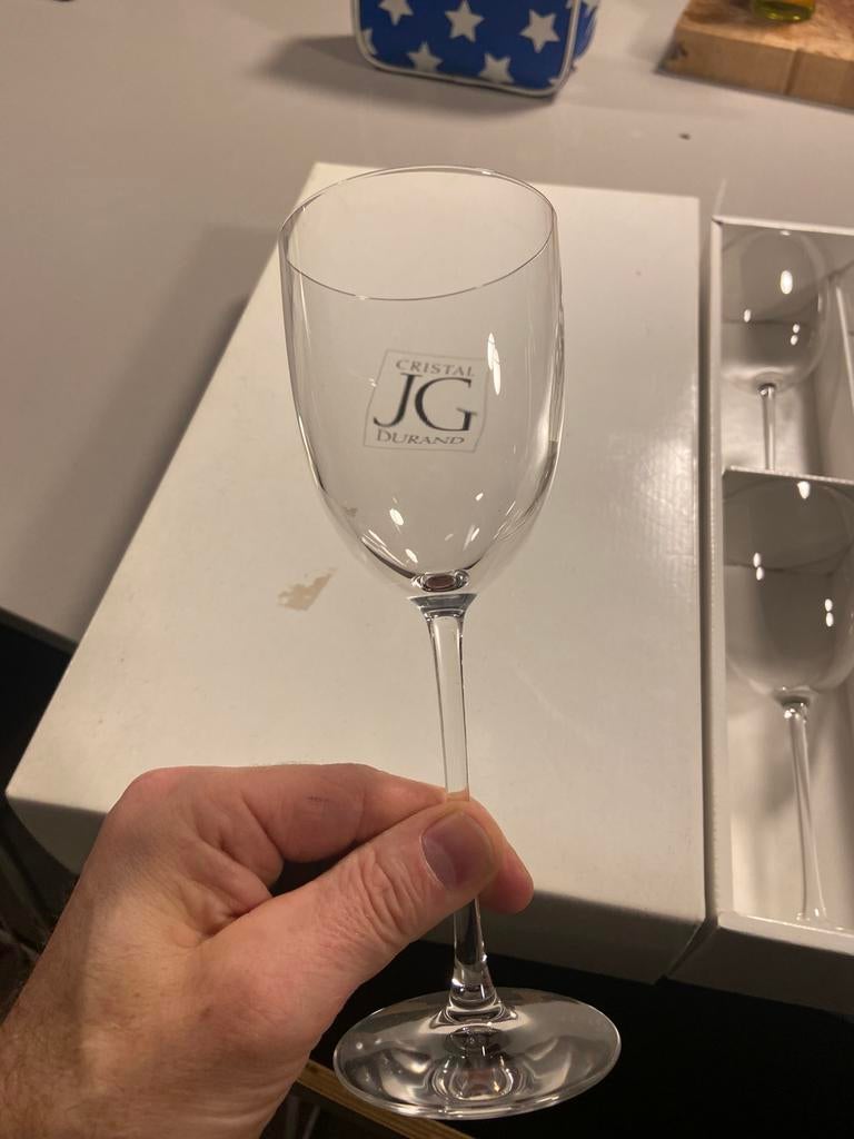 kristal wijnglazen van het Franse merk JG Durand, Ophalen